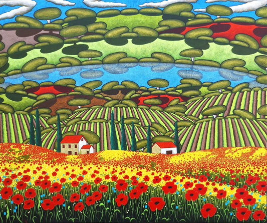 Poppies And Vineyards